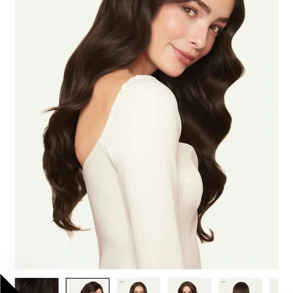 Seamless Dark Brown Hair Extensions